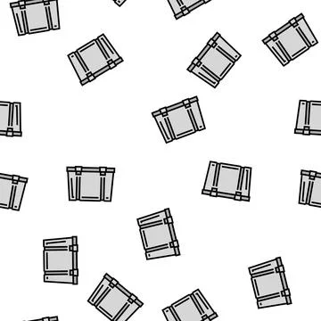Box plastic vector seamless pattern Stockillustratie