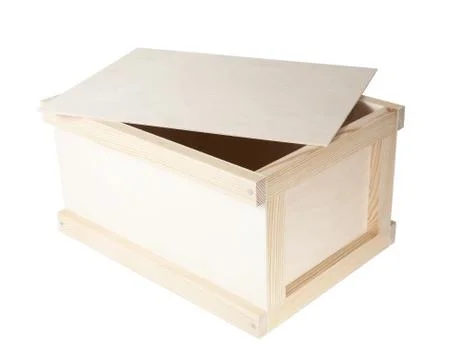 Box from plates isolated Stock Photos