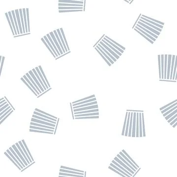 Box pleat skirt glyph vector seamless pattern Stock Illustration