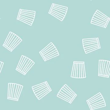 Box pleat skirt line vector seamless pattern Illustrazione stock