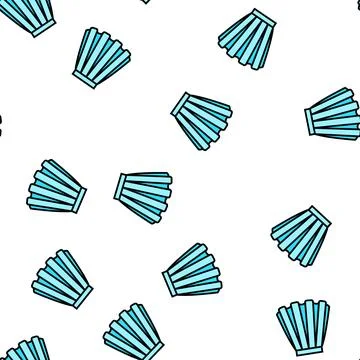 Box pleat skirt vector seamless pattern Illustrazione stock