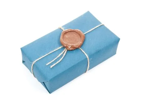 Box post package Stock Photos