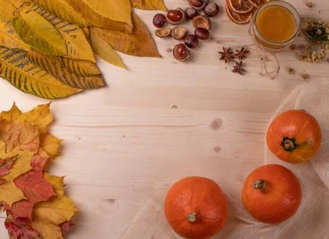 A box of pumpkins Stock Photos