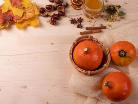 A box of pumpkins Stock Photos