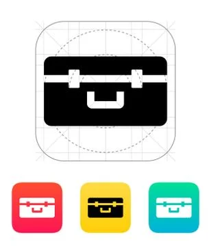 Box for quadcopter icon Stock Illustration