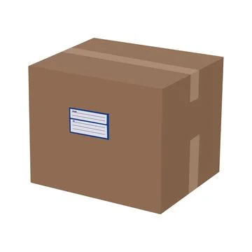 Box ready for shipping or storage 스톡 일러스트