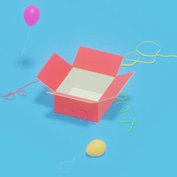 Box red Illustrazione stock