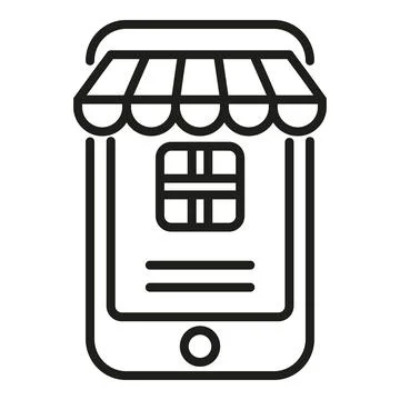 Box return icon outline vector. Parcel delivery Stock Illustration