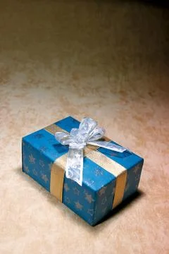 Box with ribbon Fotos Stock