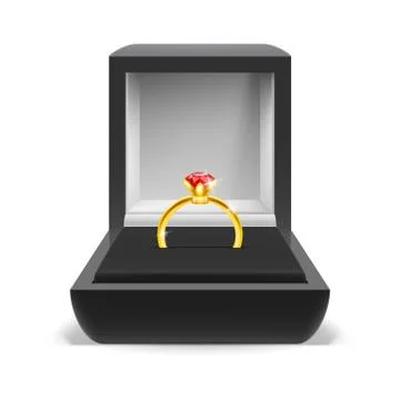 Box for ring Stock Illustration