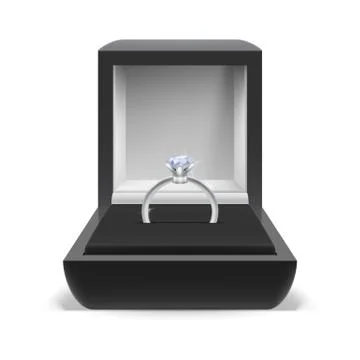 Box for ring Stock Illustration