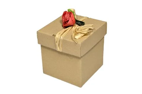 Box with rose Stock Photos