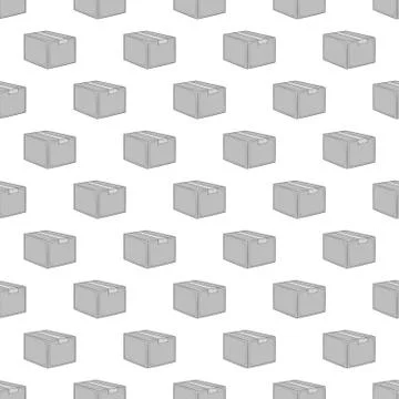 Box seamless pattern Illustrazione stock