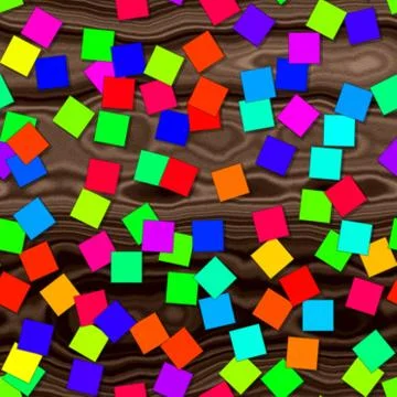 Box shapes with seamless generated texture background Stock Illustration