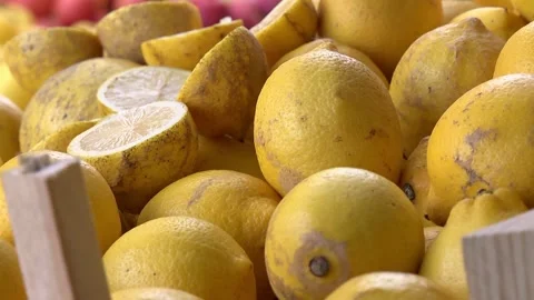 Box of sicilian lemons. Stock Footage 287855451