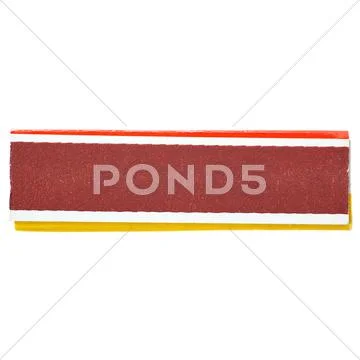 Box side of matches isolated over the white background Stock Photos