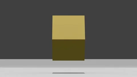 Box single cube rotation 3DCG animation ... | Stock Video | Pond5