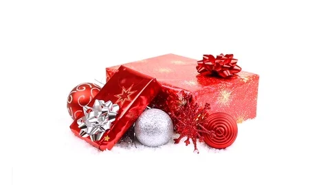 Box Small Present Stock Footage 98679746