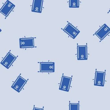 Box smoker glyph seamless pattern Stock Illustration