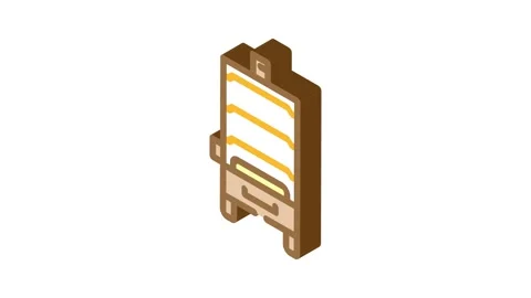 Box smoker isometric icon animation Stock Footage 327290664