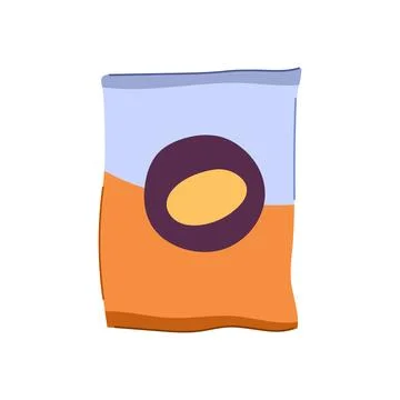 Box snack pack cartoon vector illustration Stock Illustration