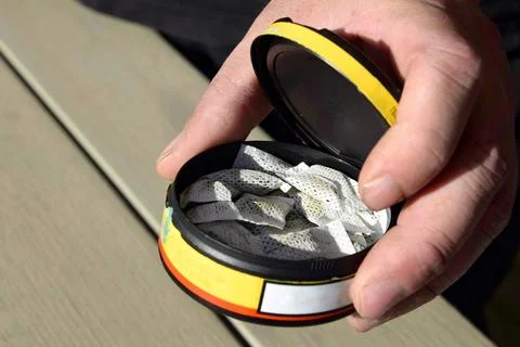 Box of snus. Stock Photos