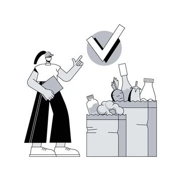 Box subscription service abstract concept vector illustration. Stock Illustration