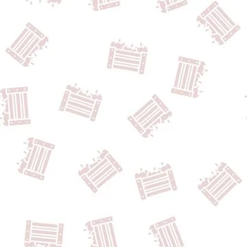 Box of tomato glyph vector seamless pattern Stock Illustration