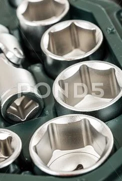 Box with the tools Stock Photos
