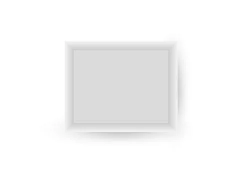 Box top open. White open empty squares cardboard box. Mockup template for des Stock Illustration
