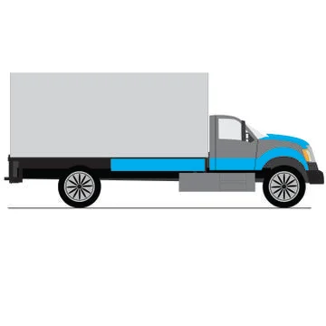 Box truck Illustrazione stock