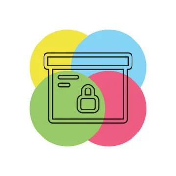 Box vector icon Illustrazione stock