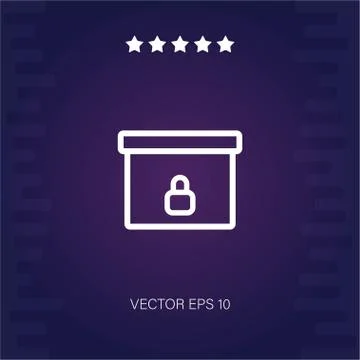 Box vector icon Stock Illustration