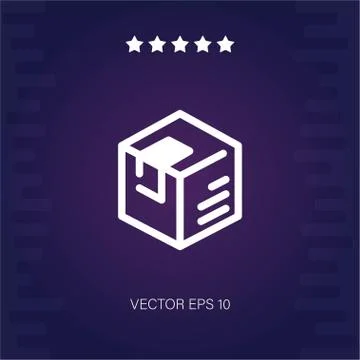 Box vector icon Stock Illustration