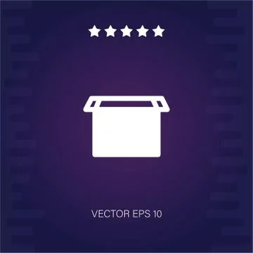 Box vector icon Stock Illustration