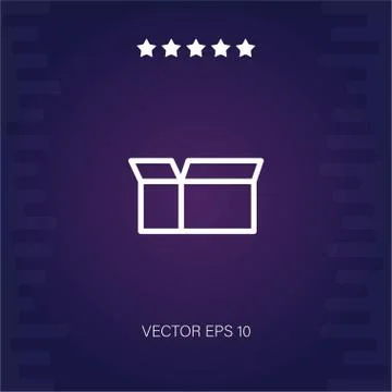 Box vector icon Stock Illustration