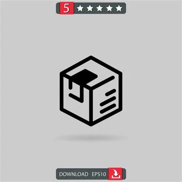 Box vector icon Stock Illustration