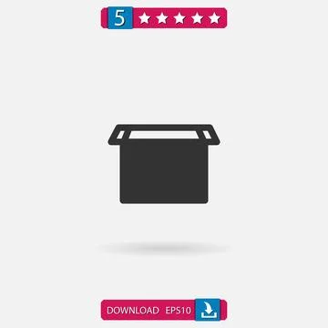 Box vector icon Stock Illustration