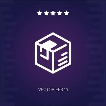 Box vector icon 스톡 일러스트