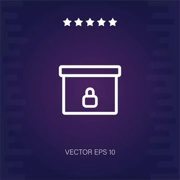 Box vector icon Stock Illustration