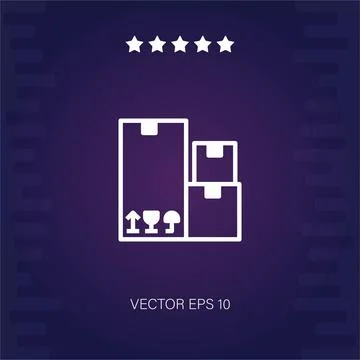 Box vector icon Illustrazione stock