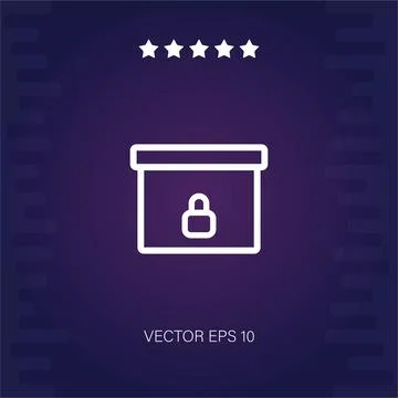 Box vector icon Stock Illustration