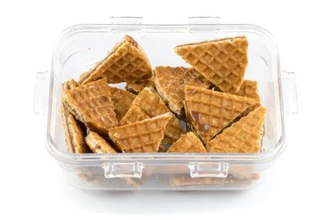 Box of waffle Stock Photos