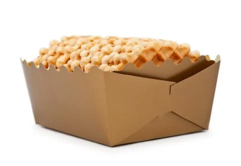 Box Of Waffles Stock Photos