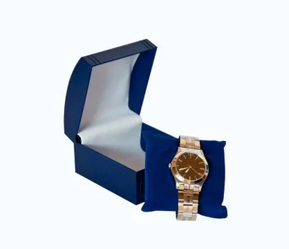 Box with watch . Fotos Stock