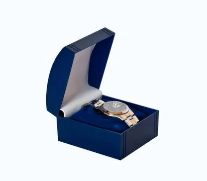 Box with watch . 写真素材