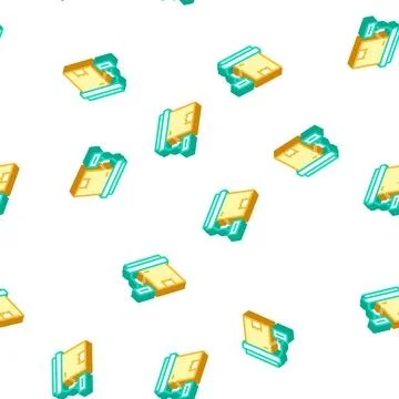 Box weight isometric icon vector isolated illustration Stock Illustration