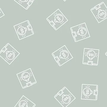 Box weight line seamless pattern Stock Illustration