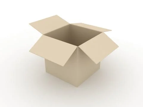 Box on white background Stock Illustration