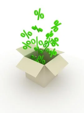 Box on white background Stock Illustration